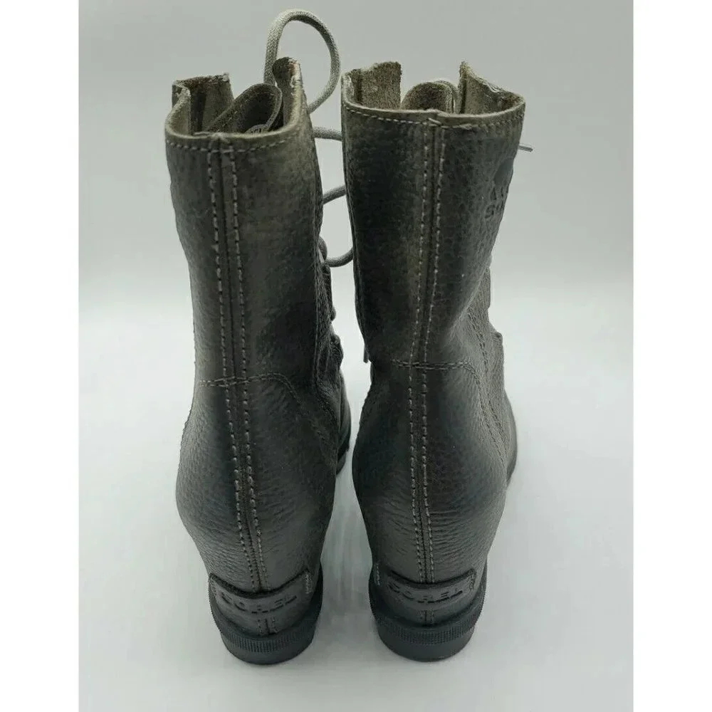 Sorel Joan of Arctic Wedge ii Waterproof Bootie #NL3491-052 in Quarry Size 7 - Picture 6 of 9